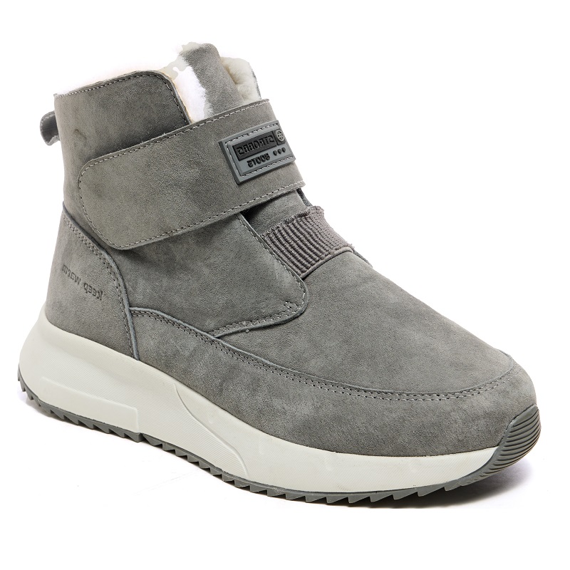 Кроссовки Strobbs с мехом женские F8426-1 серые
