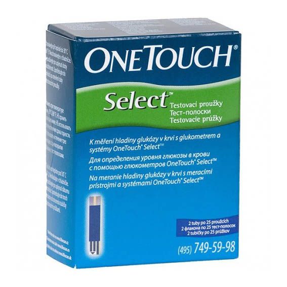 Тест-полоски One touch Select 50 шт.