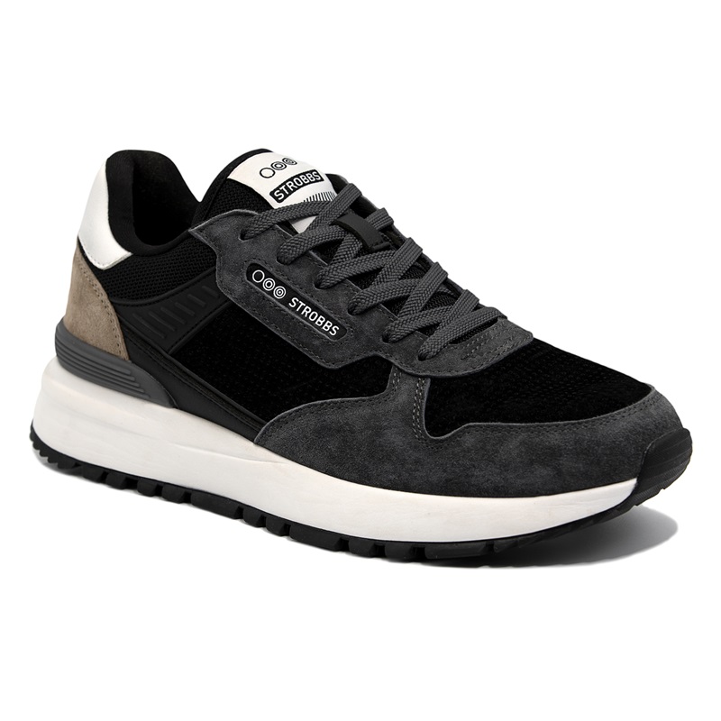 Кроссовки Strobbs мужские C3502-12 черный/серый