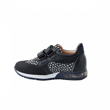 Кроссовки ортопедические Твики для девочек TW-435-22 черный/серый со светодиодами. Изображение 3 из 4