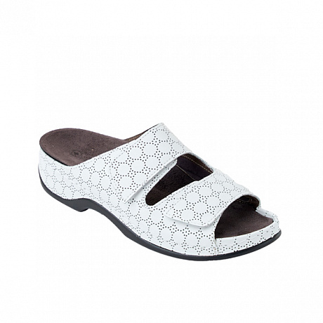 Сабо Luomma повседневные женские LM-701.005А ажур белый. Изображение 2 из 5