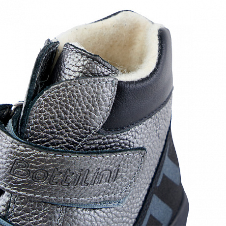 Ботинки Bottilini утепленные для девочек BL-290(15) серебристые. Изображение 6 из 6