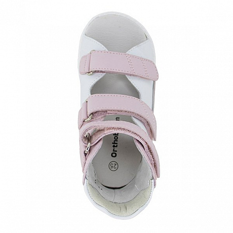 Сандали ортопедические Ортобум для девочек 71597-33 розовый/белый. Изображение 3 из 6