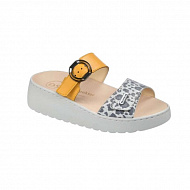 Сабо Dr. Spektor женские 2405-4D-19 желтый/леопардовый.