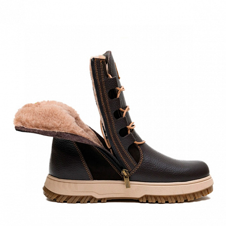 Полусапоги Orto-Care с мехом женские FW-60-25-99/9KNM коричневые. Изображение 3 из 3