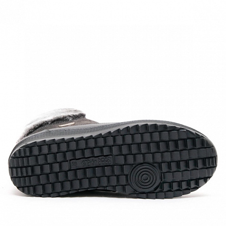 Полусапоги Dr. Spektor с шерстью женские Ш0447-В/К серый/черный. Изображение 6 из 9